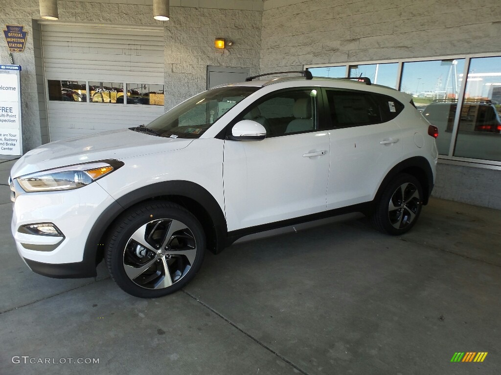 2017 Tucson Sport AWD - Dazzling White / Beige photo #5