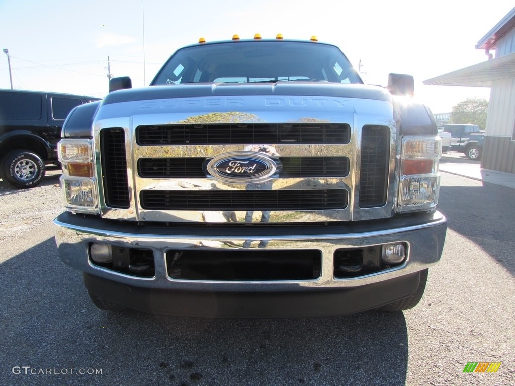 2008 F250 Super Duty XLT Crew Cab 4x4 - Dark Shadow Grey Metallic / Medium Stone photo #3