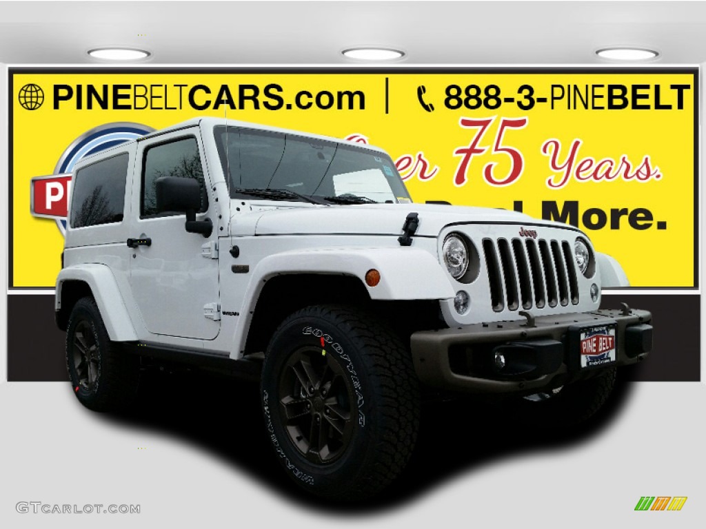 Bright White Jeep Wrangler