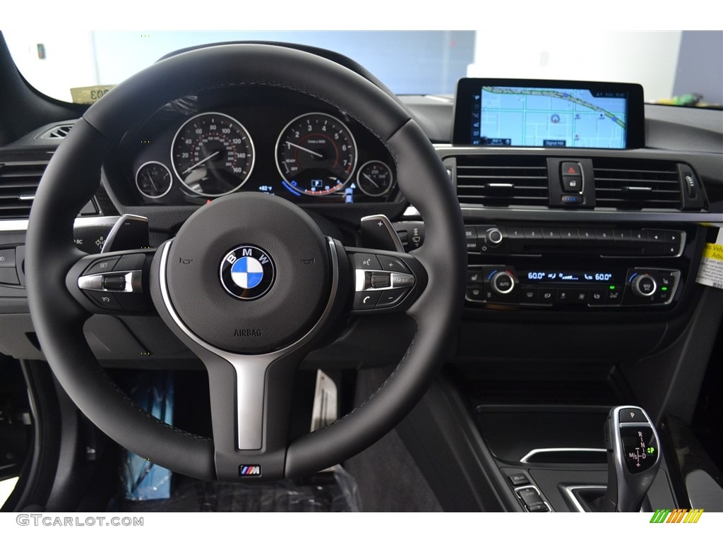 2017 BMW 4 Series 440i Gran Coupe Black Dashboard Photo #117000725