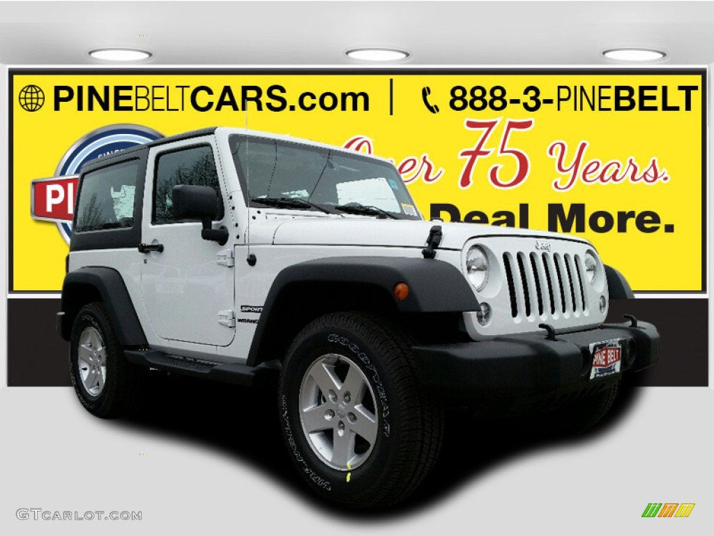 2017 Wrangler Sport 4x4 - Bright White / Black photo #1