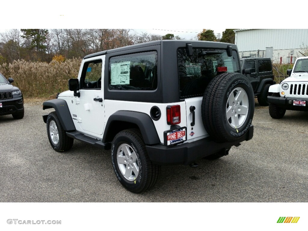 2017 Wrangler Sport 4x4 - Bright White / Black photo #4