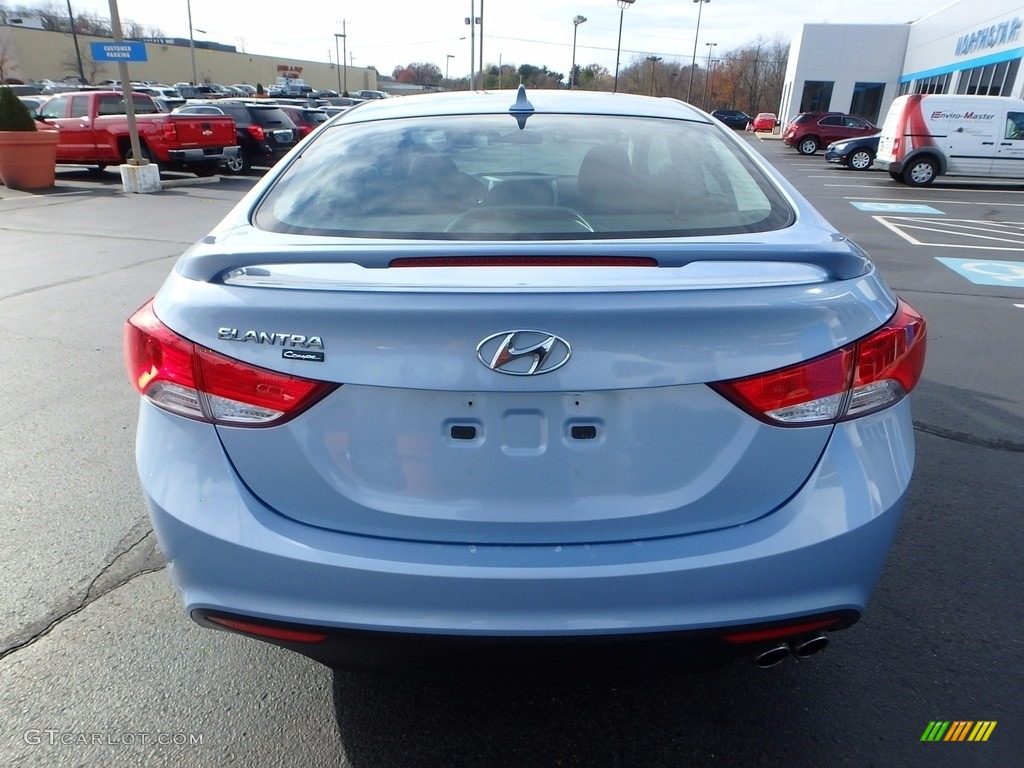 2013 Elantra Coupe SE - Blue Sky Metallic / Gray photo #8