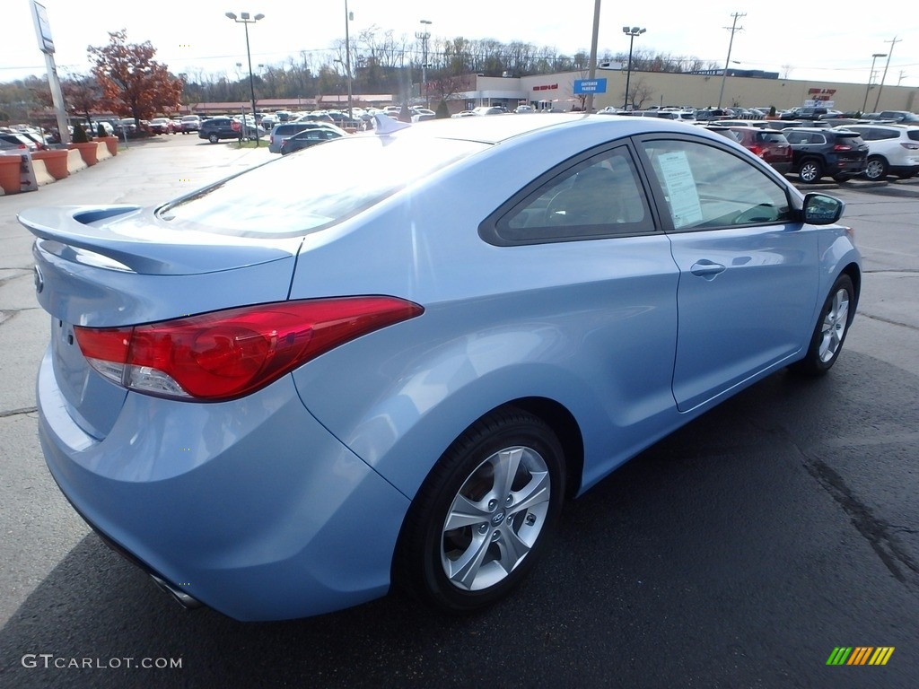 2013 Elantra Coupe SE - Blue Sky Metallic / Gray photo #9