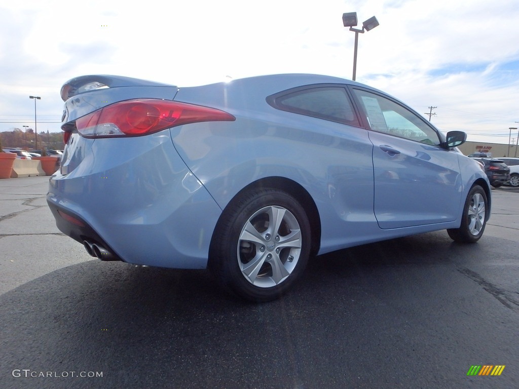 2013 Elantra Coupe SE - Blue Sky Metallic / Gray photo #10