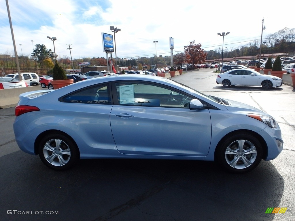 2013 Elantra Coupe SE - Blue Sky Metallic / Gray photo #12