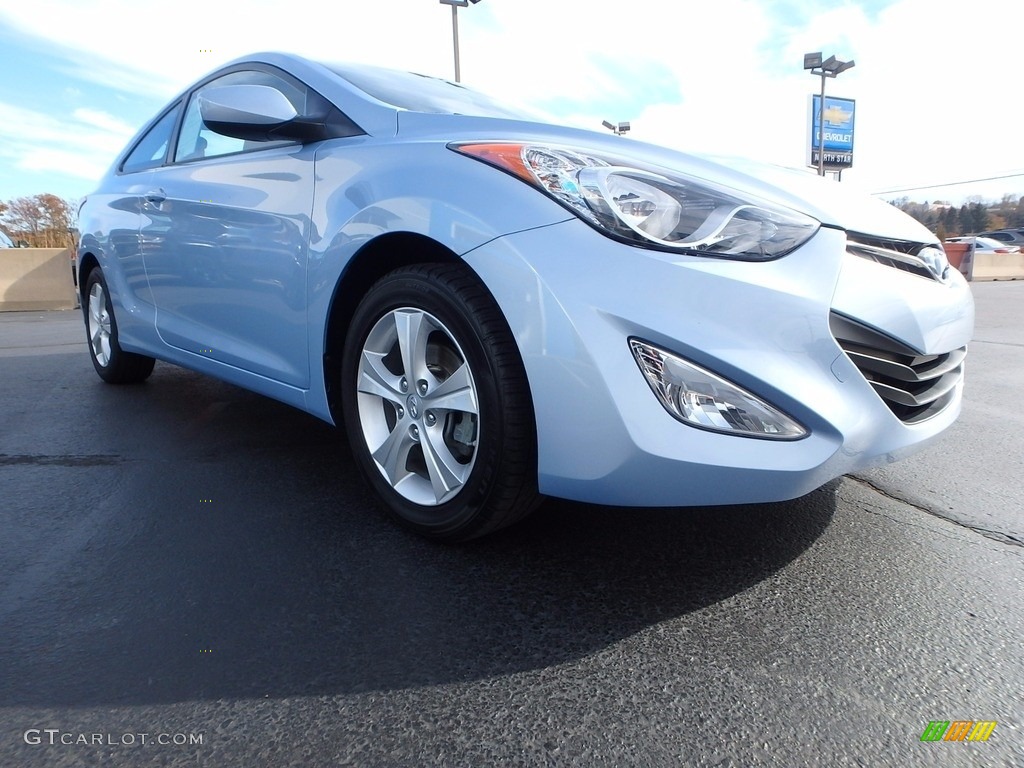 2013 Elantra Coupe SE - Blue Sky Metallic / Gray photo #15