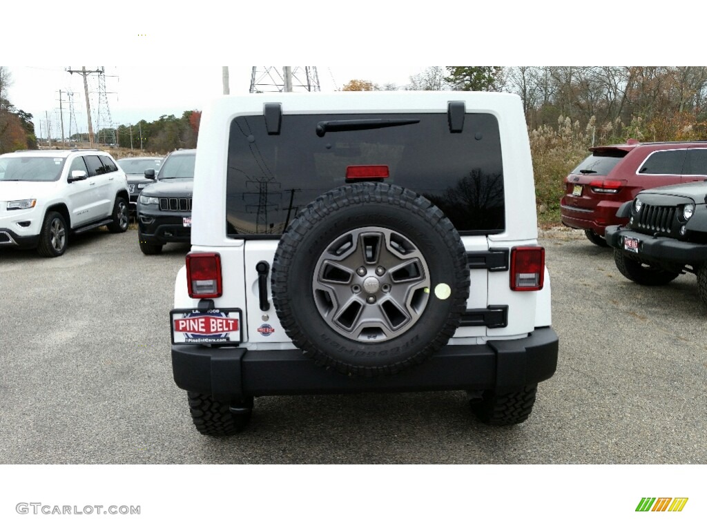 2017 Wrangler Unlimited Rubicon 4x4 - Bright White / Black photo #10