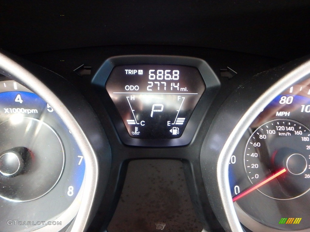 2013 Elantra Coupe SE - Blue Sky Metallic / Gray photo #30