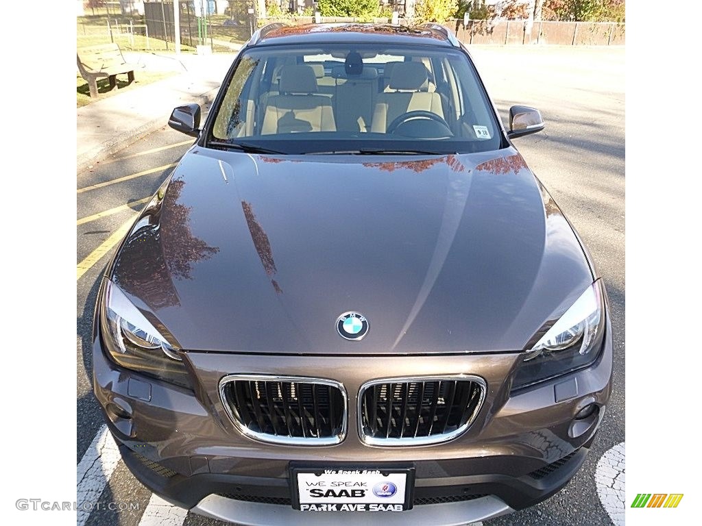 2014 X1 xDrive28i - Sparkling Bronze Metallic / Sand Beige photo #8