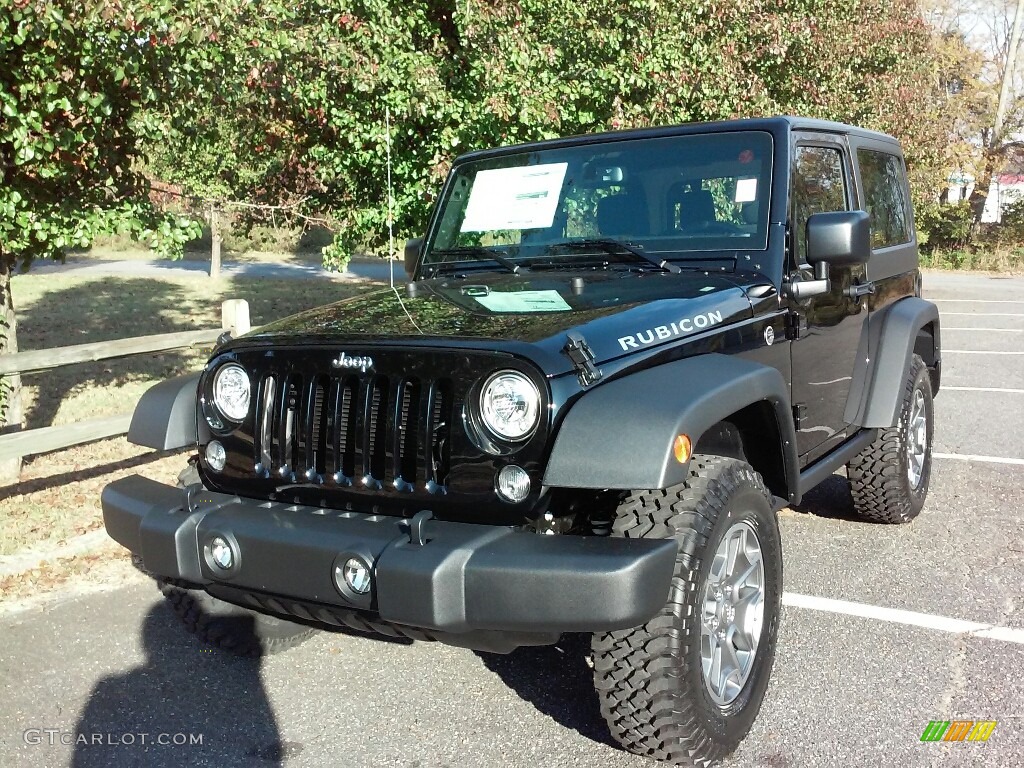 Black 2017 Jeep Wrangler Rubicon 4x4 Exterior Photo #117002552