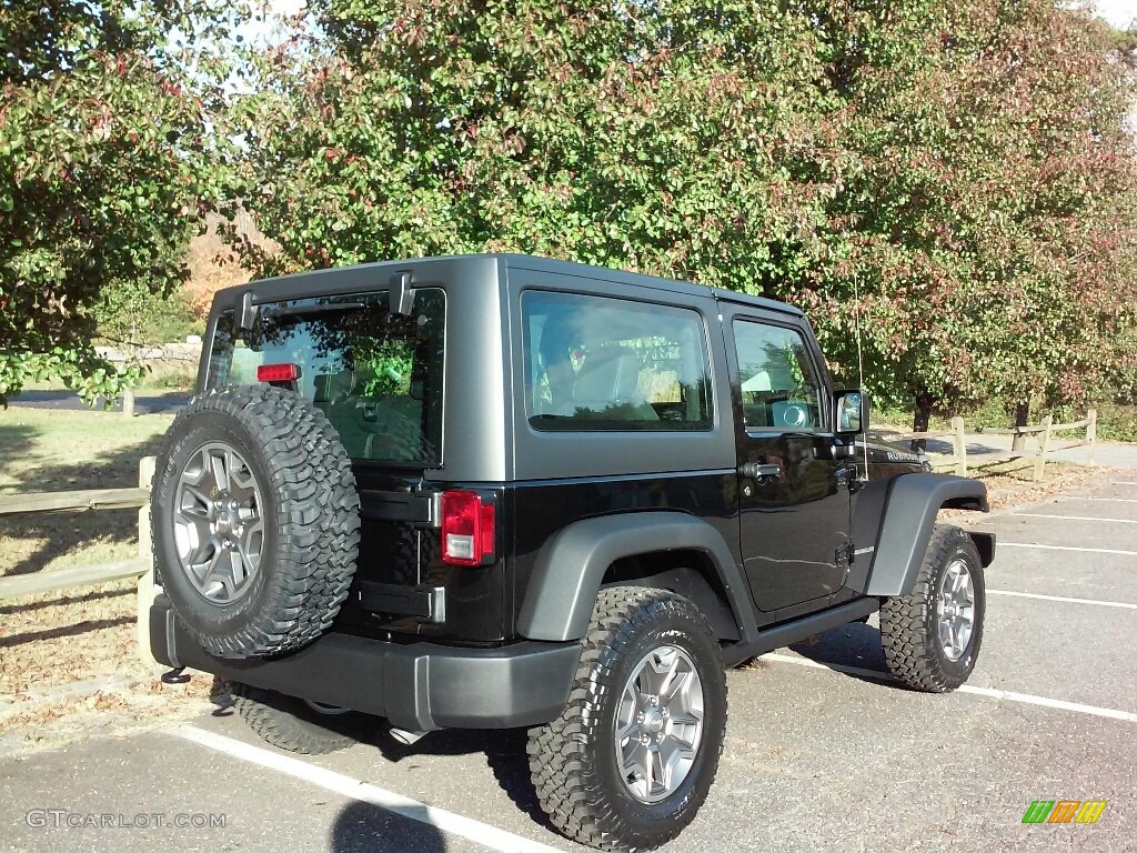 2017 Wrangler Rubicon 4x4 - Black / Black photo #6