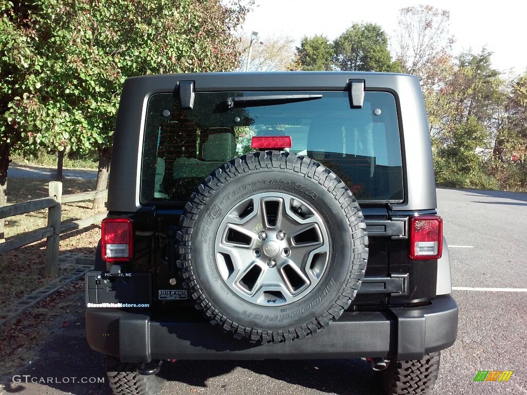 2017 Wrangler Rubicon 4x4 - Black / Black photo #7