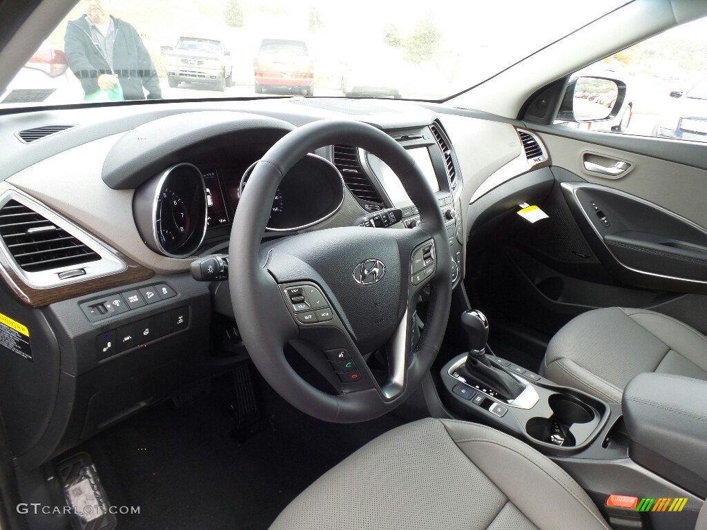 Gray Interior 2017 Hyundai Santa Fe Sport 2.0T Ulitimate AWD Photo #117003315