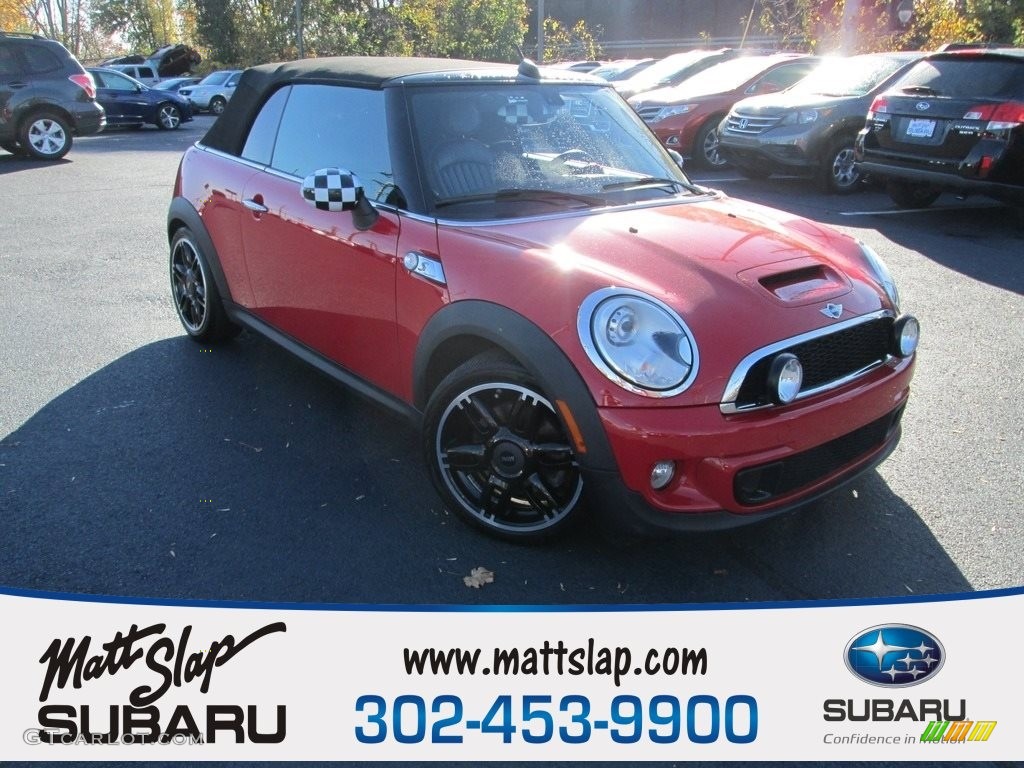 2015 Convertible Cooper S - Chili Red / Carbon Black photo #1