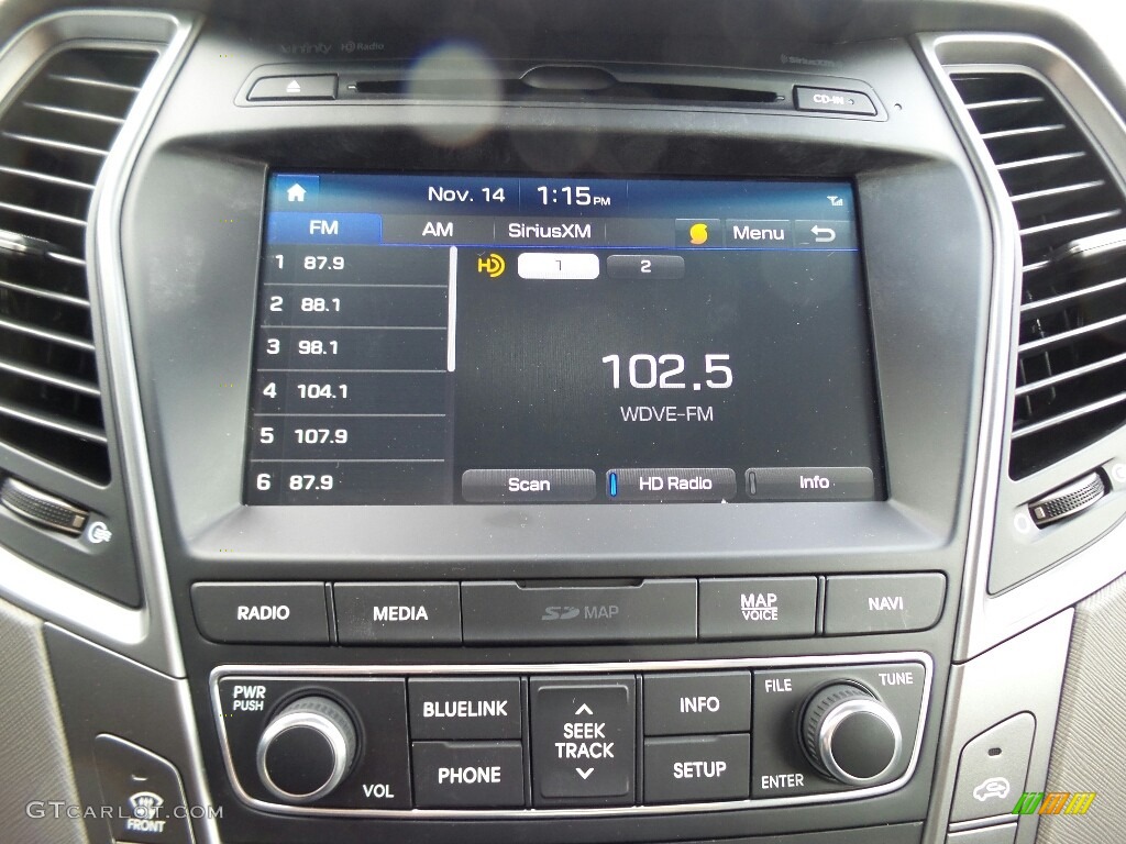 2017 Hyundai Santa Fe Sport 2.0T Ulitimate AWD Audio System Photo #117004027
