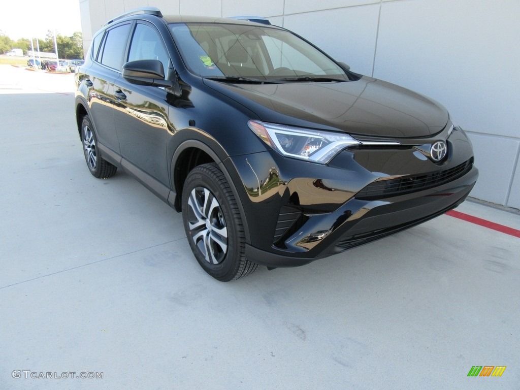 Black 2017 Toyota RAV4 LE Exterior Photo #117004748