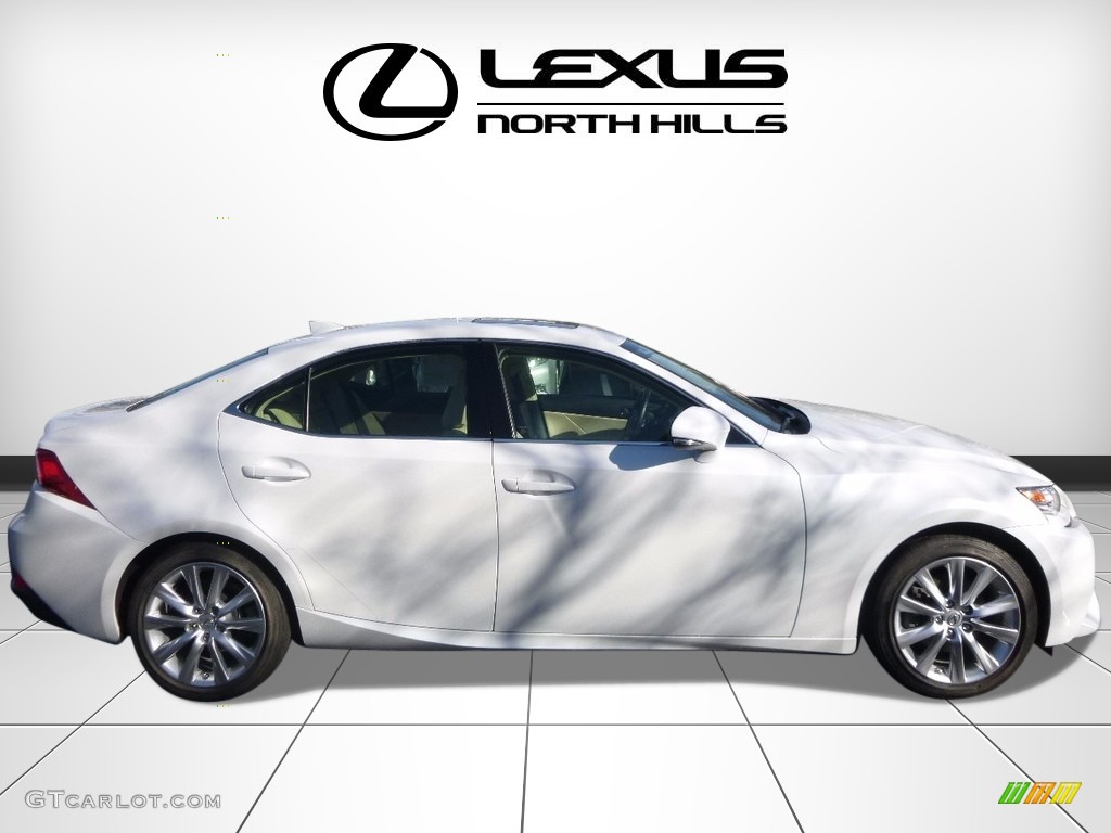 2014 IS 250 AWD - Ultra White / Parchment photo #2