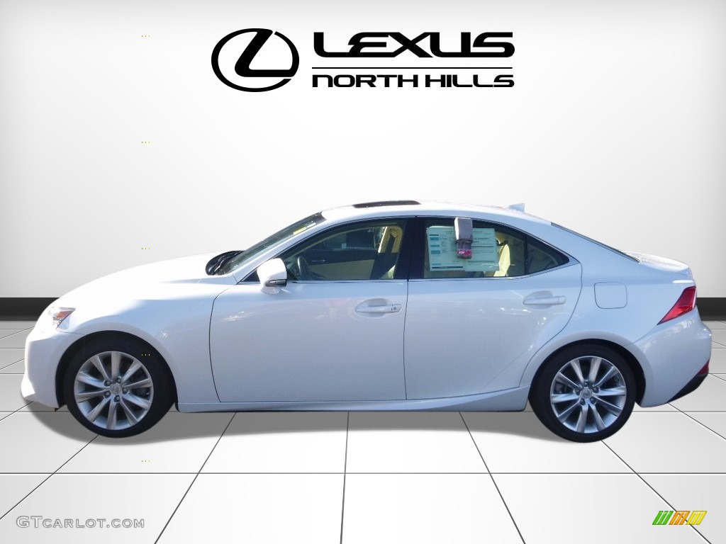 2014 IS 250 AWD - Ultra White / Parchment photo #3