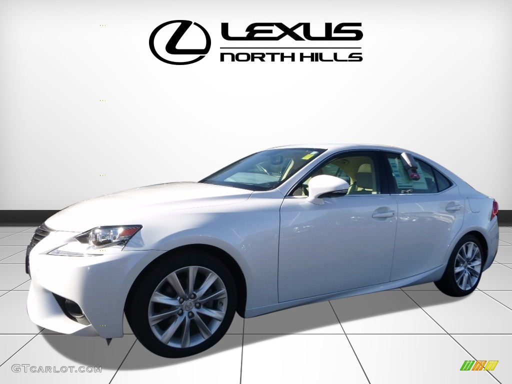 2014 IS 250 AWD - Ultra White / Parchment photo #4