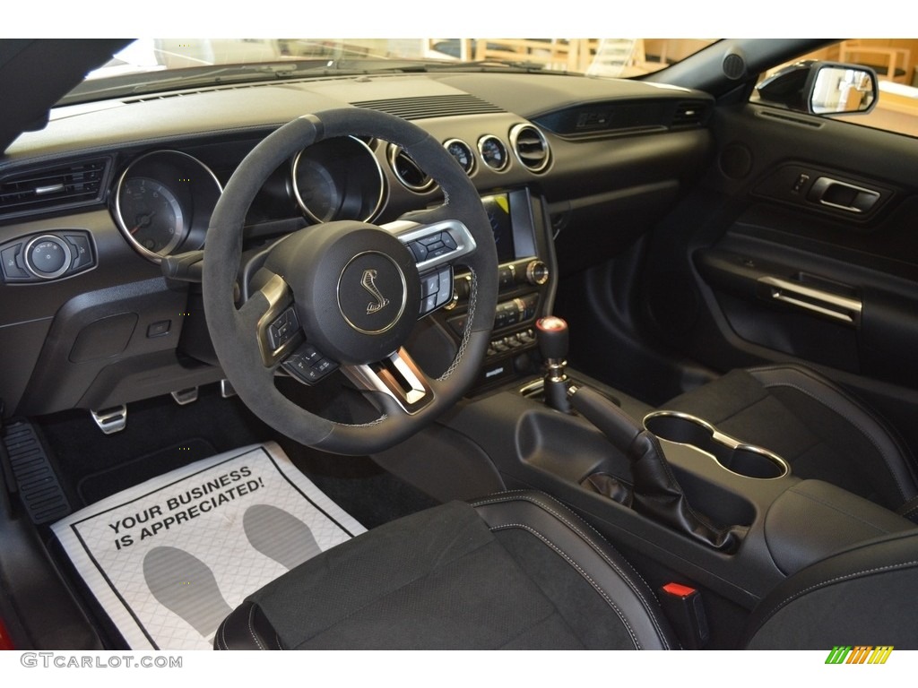 Ebony Interior 2017 Ford Mustang Shelby GT350 Photo #117006857