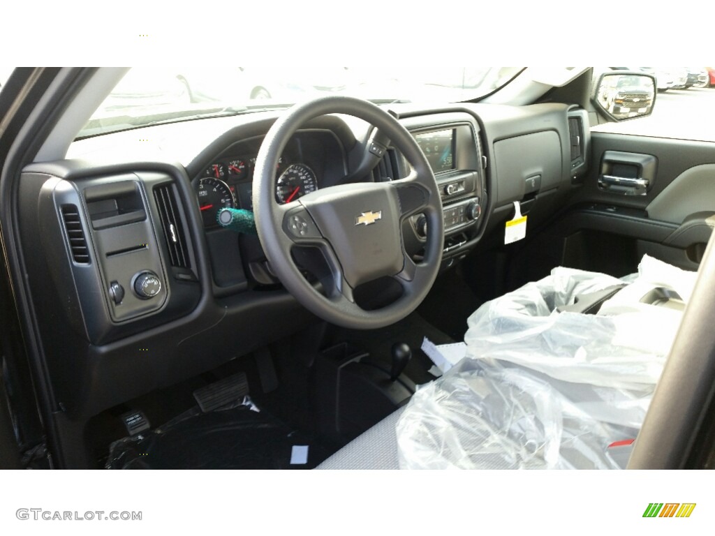 2017 Silverado 1500 Custom Double Cab 4x4 - Black / Dark Ash/Jet Black photo #20