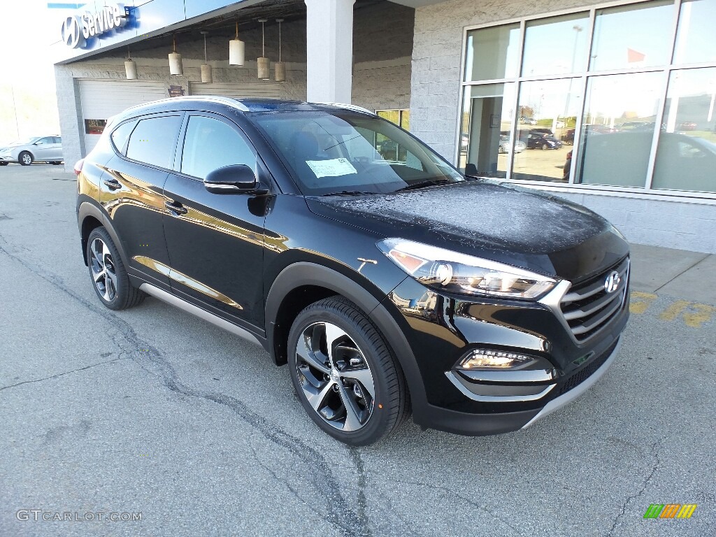 Black Noir Pearl 2017 Hyundai Tucson Sport AWD Exterior Photo #117007613