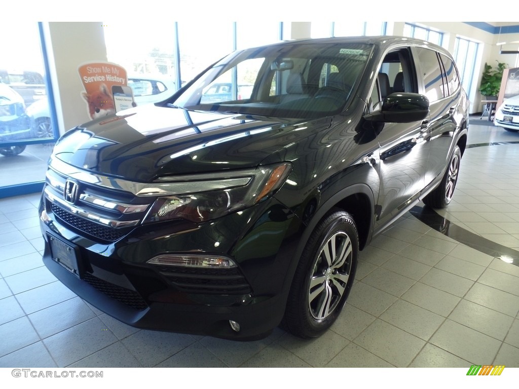 2016 Pilot EX-L AWD - Black Forest Pearl / Beige photo #1