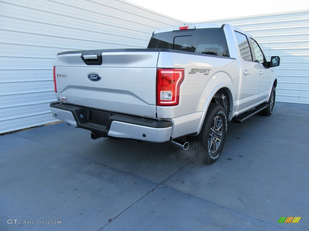 2017 F150 XLT SuperCrew 4x4 - Ingot Silver / Black photo #4