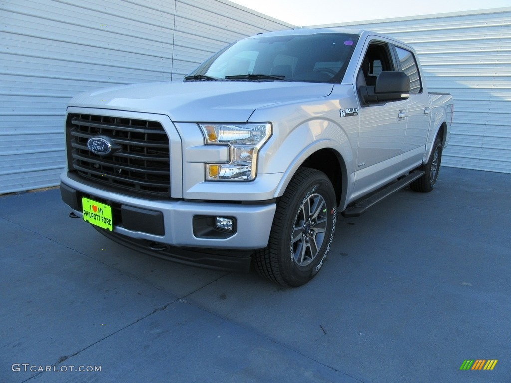 2017 F150 XLT SuperCrew 4x4 - Ingot Silver / Black photo #7