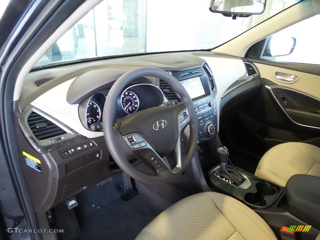 Beige Interior 2017 Hyundai Santa Fe Sport AWD Photo #117008834