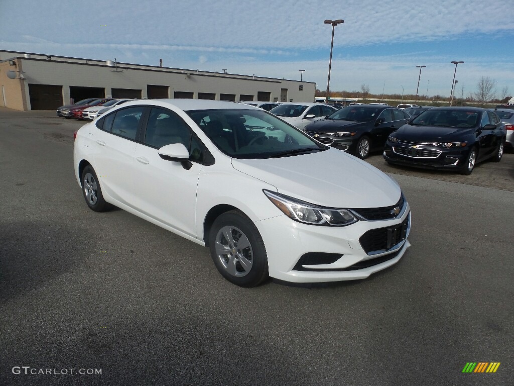 Summit White 2017 Chevrolet Cruze LS Exterior Photo #117009386