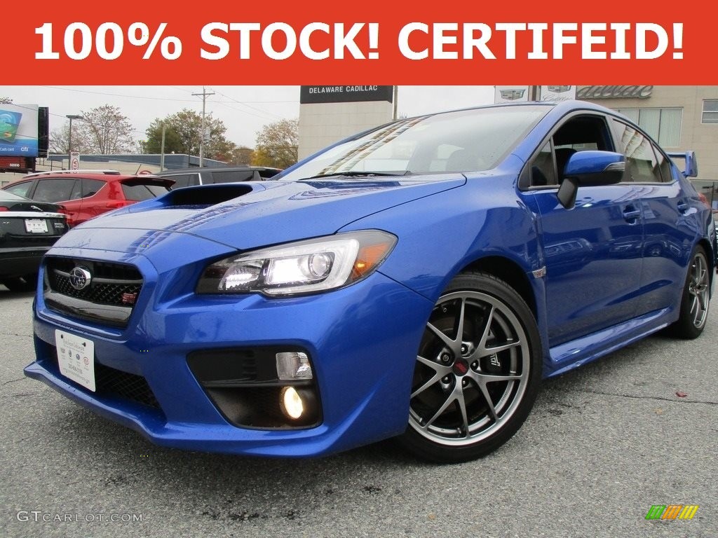 2015 WRX STI Limited - WR Blue Pearl / Carbon Black photo #1