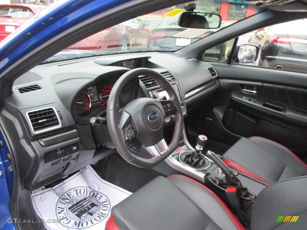 Carbon Black Interior 2015 Subaru WRX STI Limited Photo #117010197