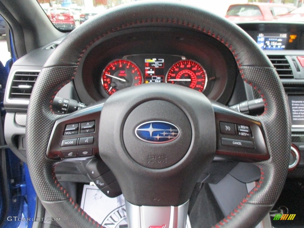 2015 Subaru WRX STI Limited Carbon Black Steering Wheel Photo #117010217