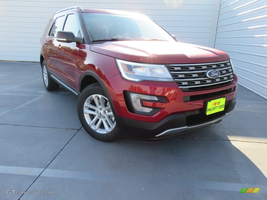 2017 Explorer XLT - Ruby Red / Ebony Black photo #1