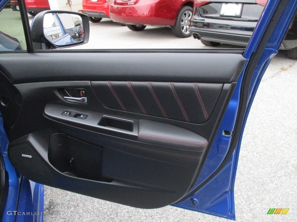 2015 Subaru WRX STI Limited Carbon Black Door Panel Photo #117010511