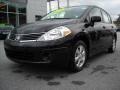 2009 Super Black Nissan Versa 1.8 SL Hatchback  photo #2