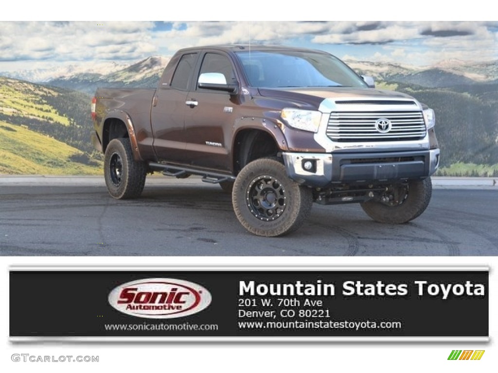 2016 Tundra Limited Double Cab 4x4 - Sunset Bronze Mica / Black photo #1