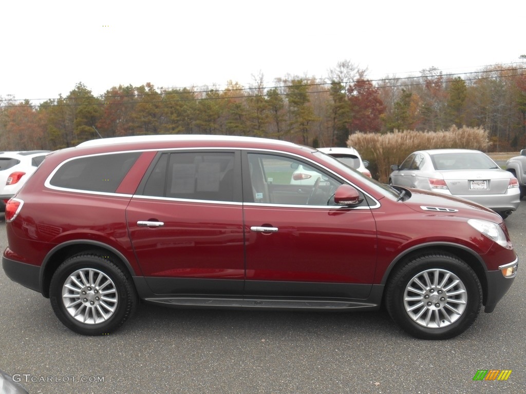 2011 Enclave CXL - Red Jewel Tintcoat / Cashmere/Cocoa photo #2