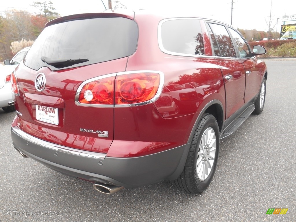 2011 Enclave CXL - Red Jewel Tintcoat / Cashmere/Cocoa photo #3