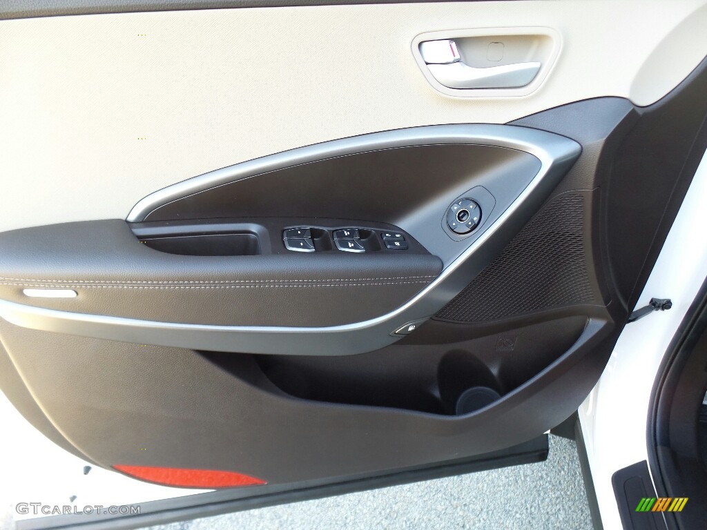 2017 Hyundai Santa Fe Sport AWD Beige Door Panel Photo #117011462