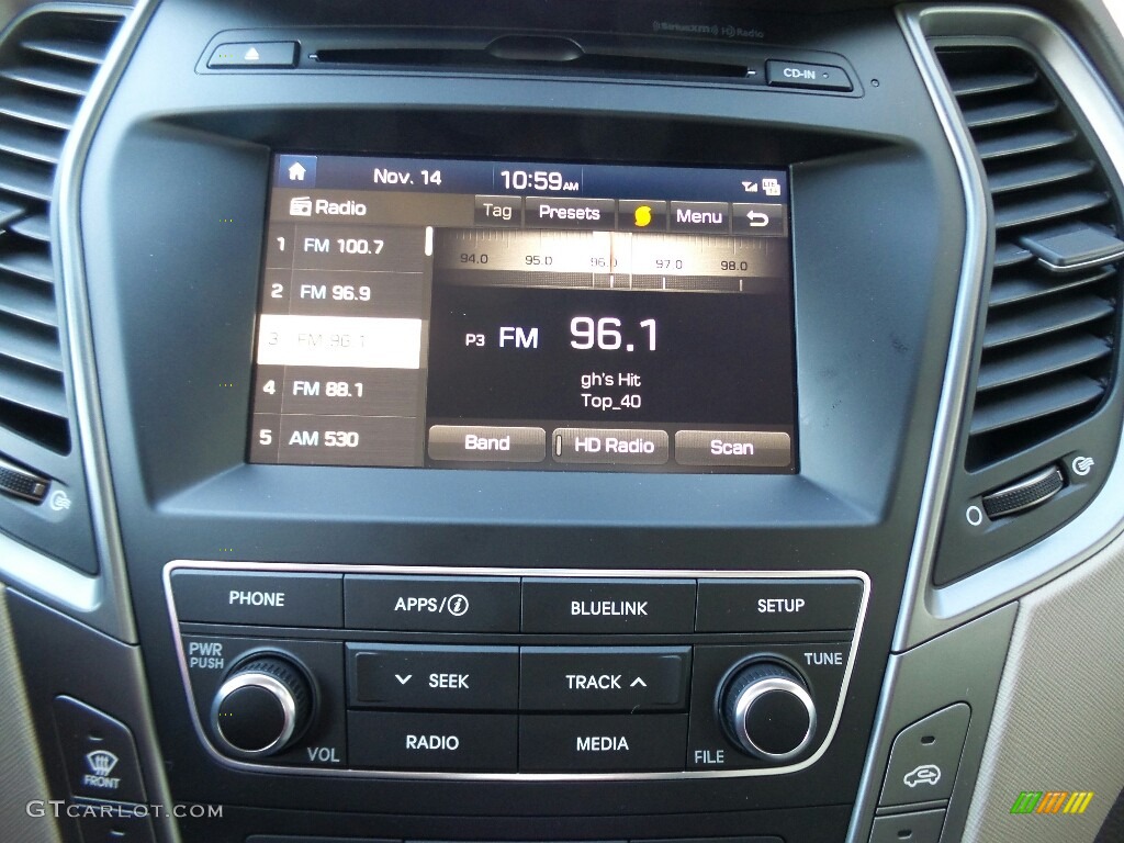 2017 Hyundai Santa Fe Sport AWD Audio System Photo #117011858
