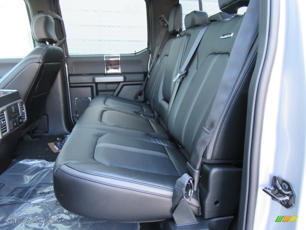 Black Interior 2017 Ford F150 Platinum SuperCrew 4x4 Photo #117012428