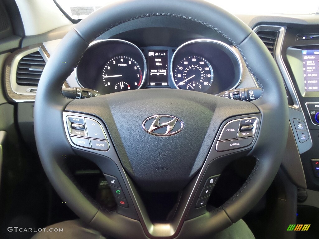 2017 Hyundai Santa Fe Sport AWD Gray Steering Wheel Photo #117012539