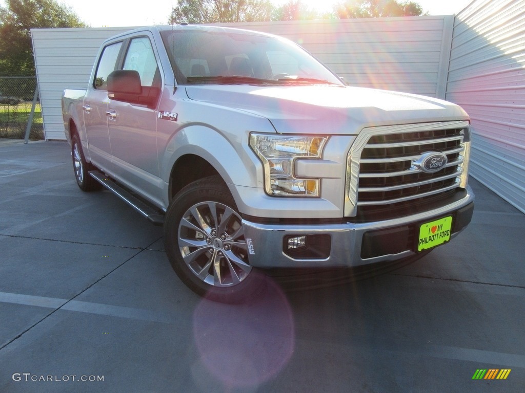2017 F150 XLT SuperCrew - Ingot Silver / Earth Gray photo #2