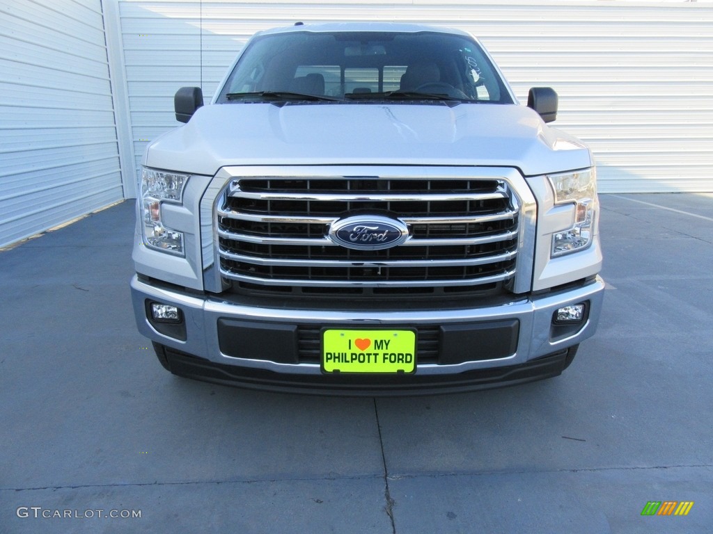 2017 F150 XLT SuperCrew - Ingot Silver / Earth Gray photo #8