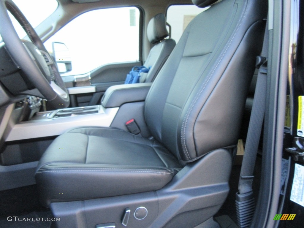 Black Interior 2017 Ford F250 Super Duty Lariat Crew Cab 4x4 Photo #117013754