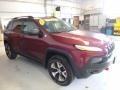 Deep Cherry Red Crystal Pearl - Cherokee Trailhawk 4x4 Photo No. 8