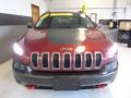 2014 Deep Cherry Red Crystal Pearl Jeep Cherokee Trailhawk 4x4  photo #12
